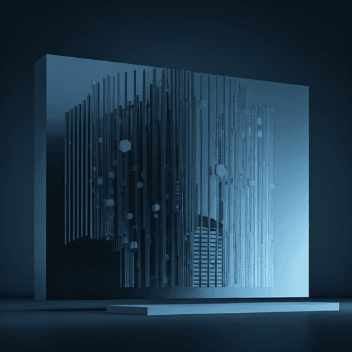 Abstract architectural shapes representing influencer campaign growth